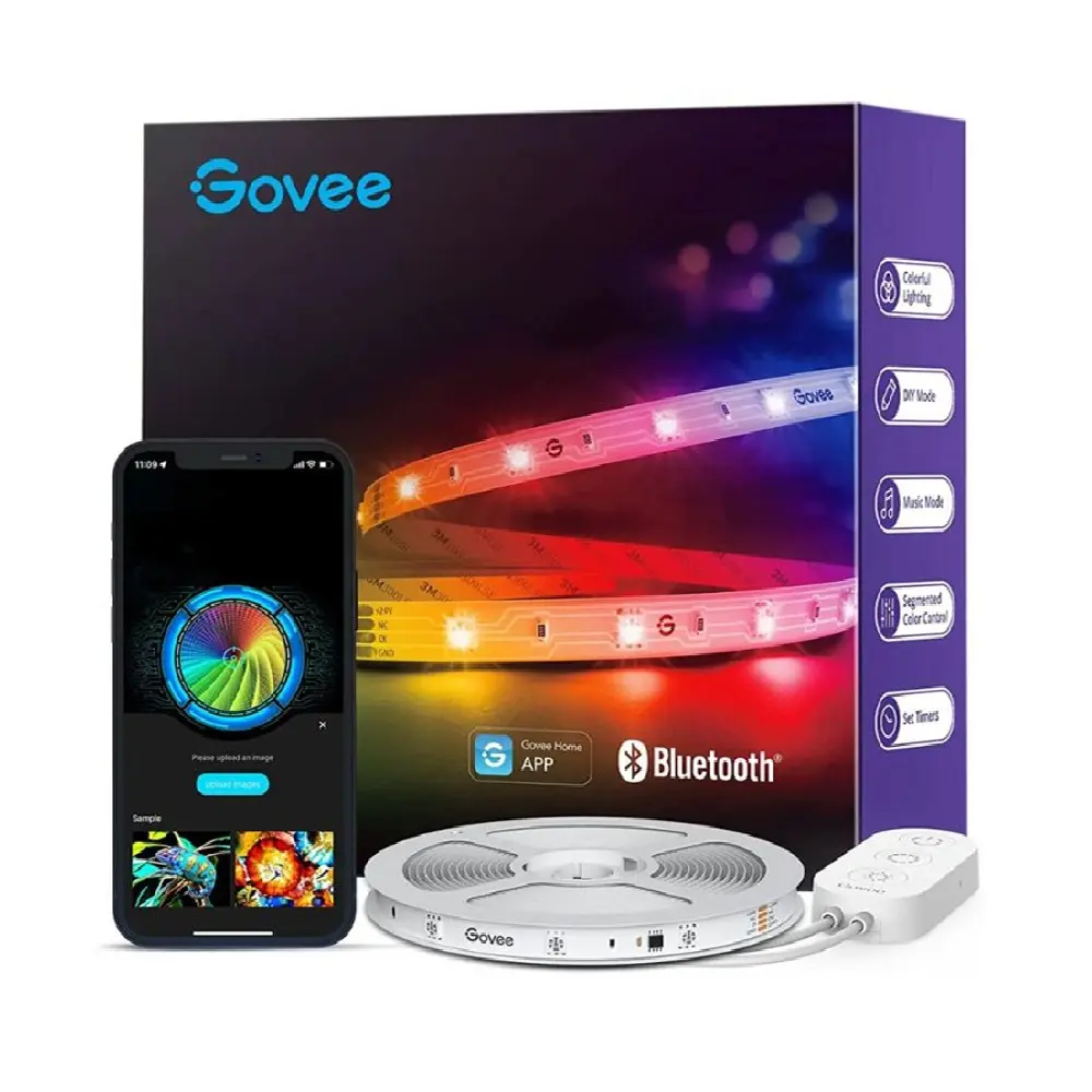 Govee RGBIC Basic Wi-Fi + Bluetooth LED Strip 10M