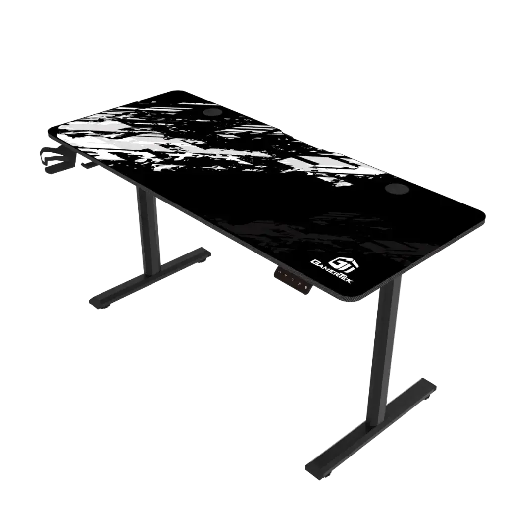 GamerTek GT-Elevate X Gaming Desk White & Black