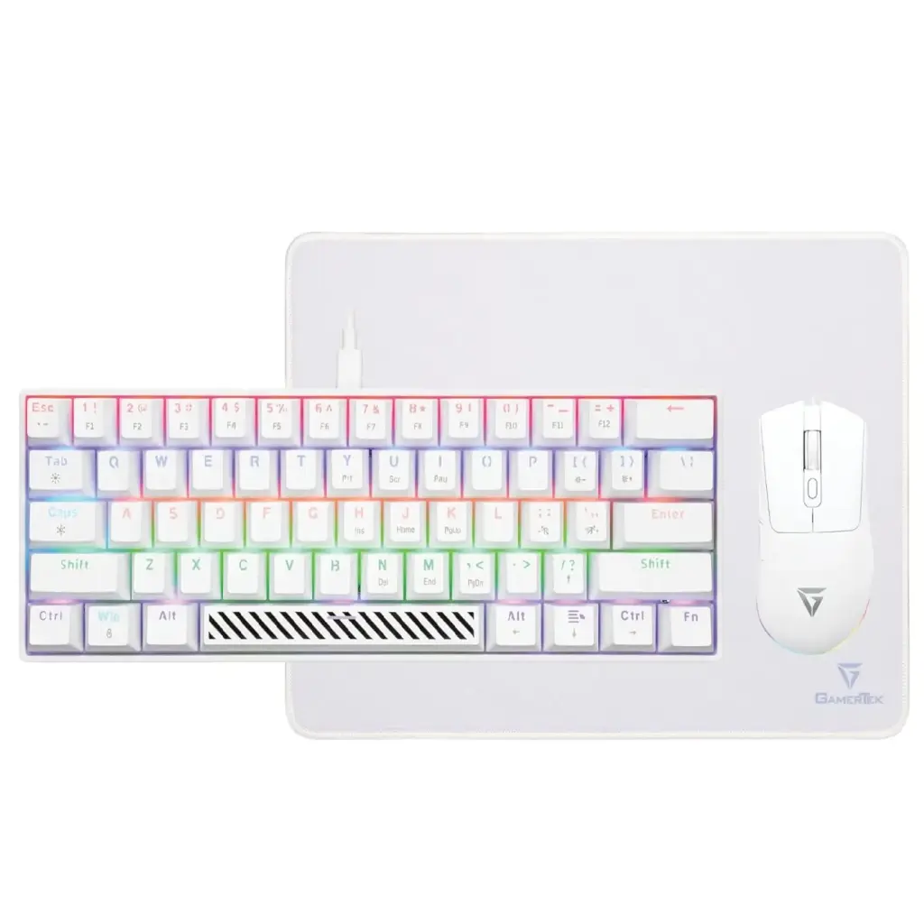 GamerTek Alpha Pack 3-in-1 Gaming Bundle White