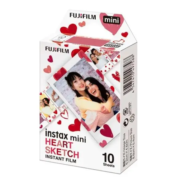 FUJI INSTAX MINI FILM HEART SKETCH