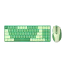 طقم ريدراغون BS-8772GC - لوحة مفاتيح ميكانيكية وماوس لاسلكي - أخضر (عربي)