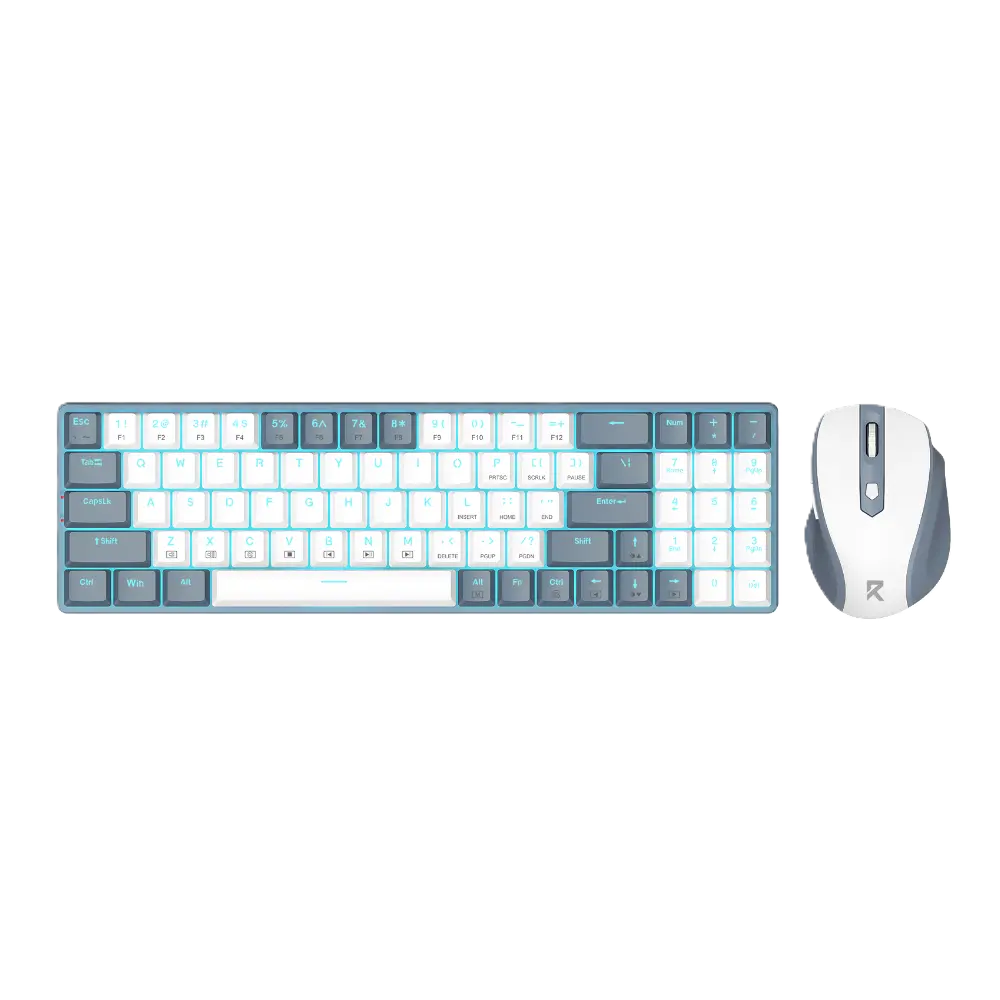 Redragon 78key Low Profile Keyboard + Mouse Combo BS-8772GW