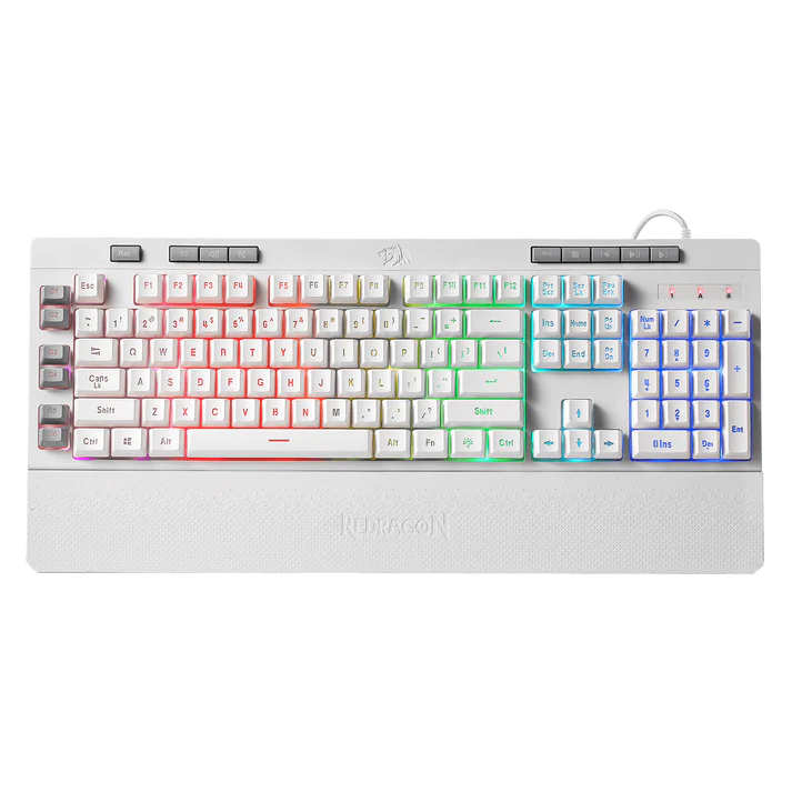 كيبورد ريدراغون K512W-RGB-1 أبيض