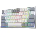 Redragon Wired Mechanical Keyboard, White/Gray, Arabic
