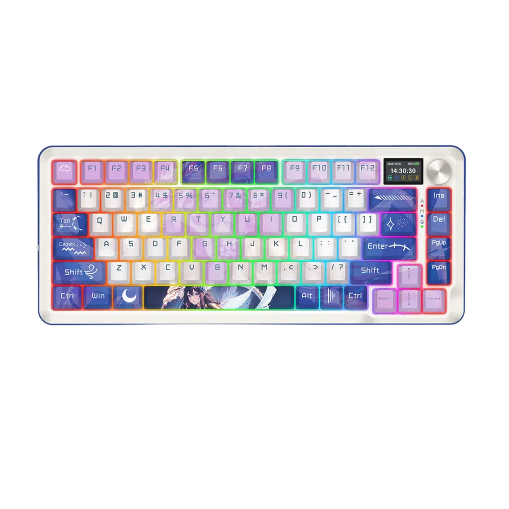 Redragon 75% Gasket Mechanical KB Wired/2.4G/BT w/Display K708AK