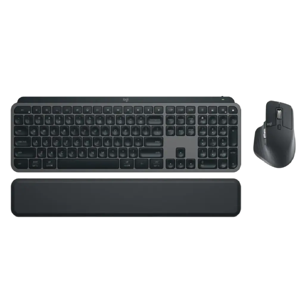طقم لوجيتك MX Keys S المطور - لوحة مفاتيح وماوس لاسلكي - جرافيت (عربي)