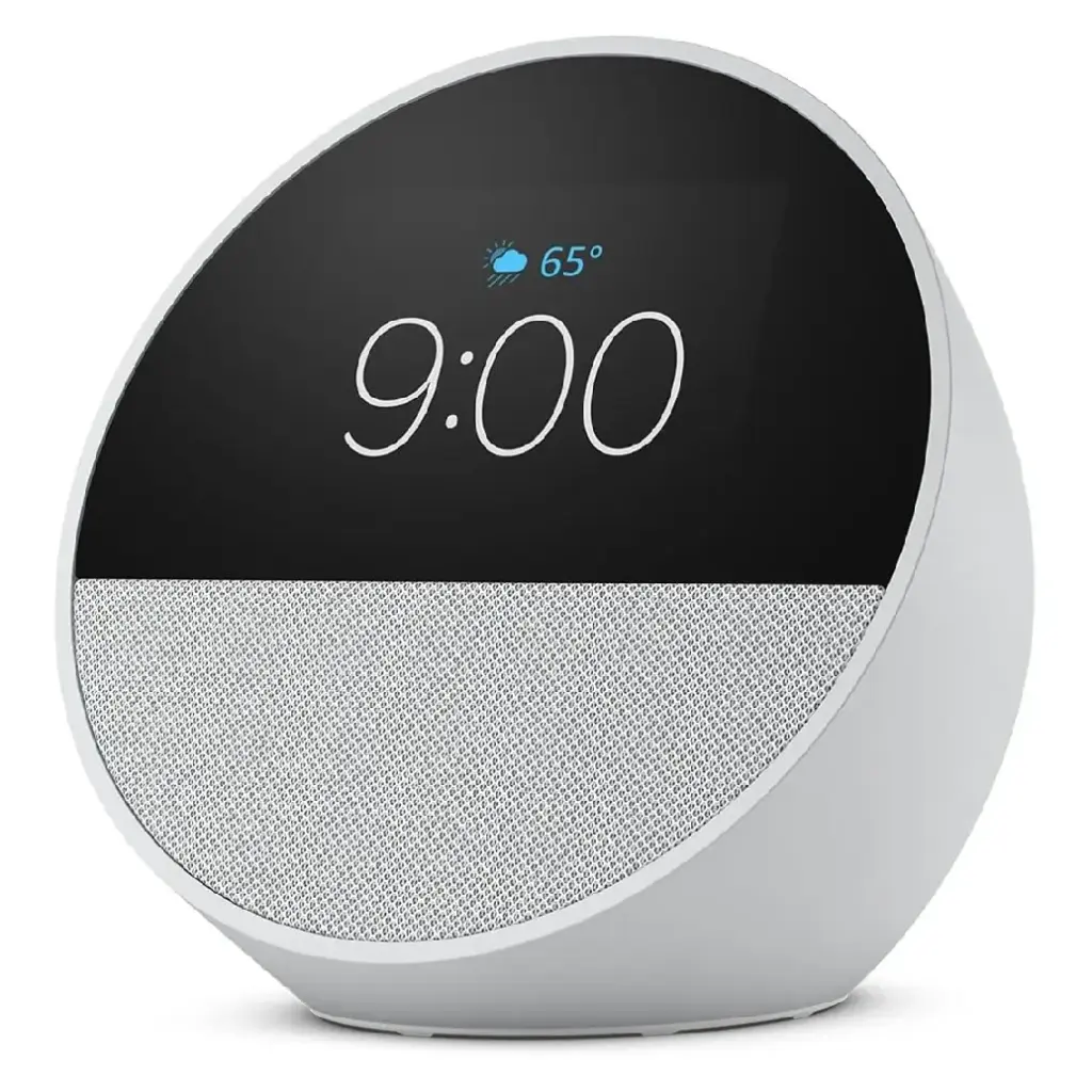 Amazon Echo Spot Smart Alarm Clock with Alexa - White