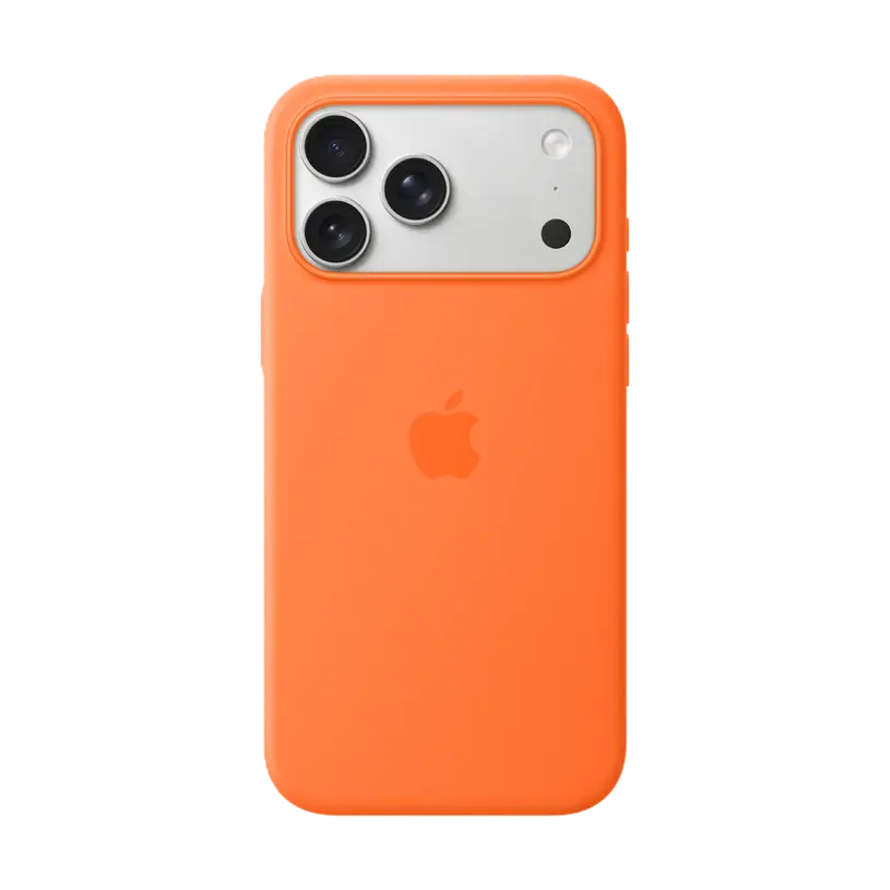 Apple iPhone 17 Pro Max Silicone Case with MagSafe – Orange
