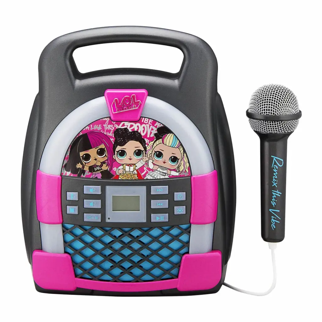 KIDdesigns Bluetooth MP3 Karaoke Machine with Microphone - LOL
