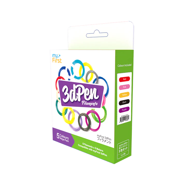 myFirst Filaments 3DPen - 5 Colours Warm