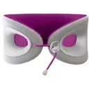 Cabeau Evolution X Neck Pillow - Light Gray/Purple