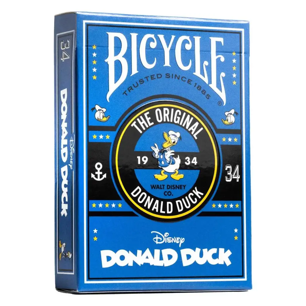Bicycle Playing Cards - Disney Donald Duck | Illustrated Standard Deck | 52 Cards