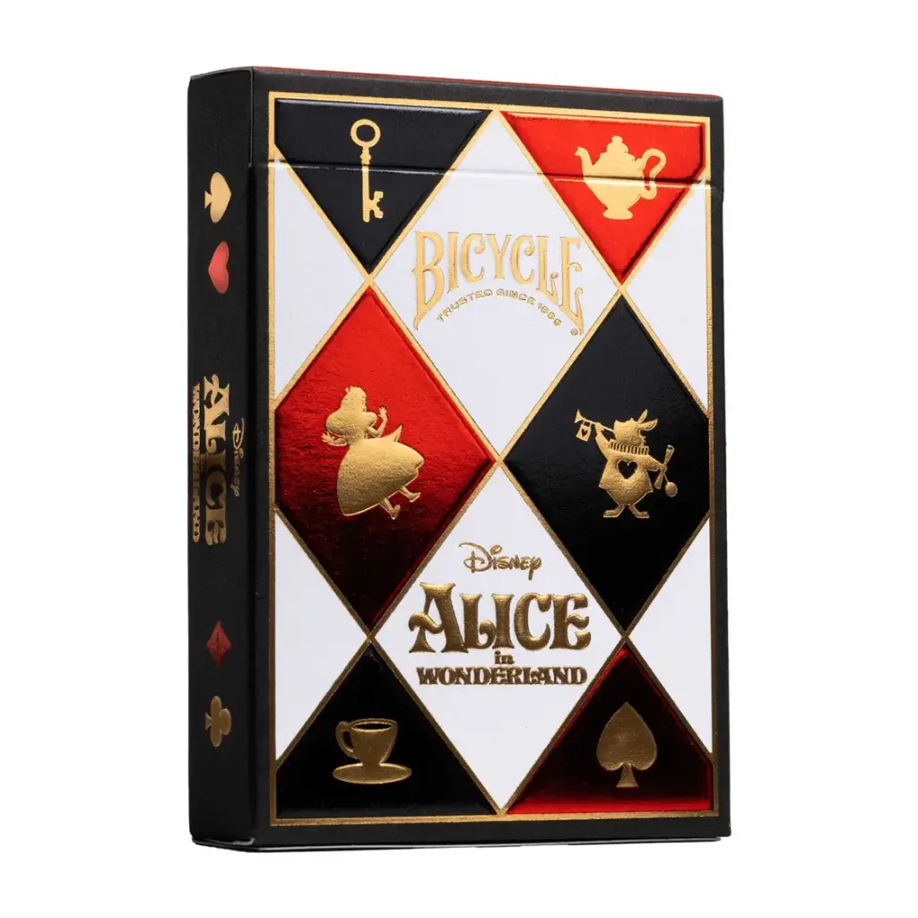 Bicycle Playing Cards - Disney Alice in Wonderland | Illustrated Standard Deck | 52 Cards
