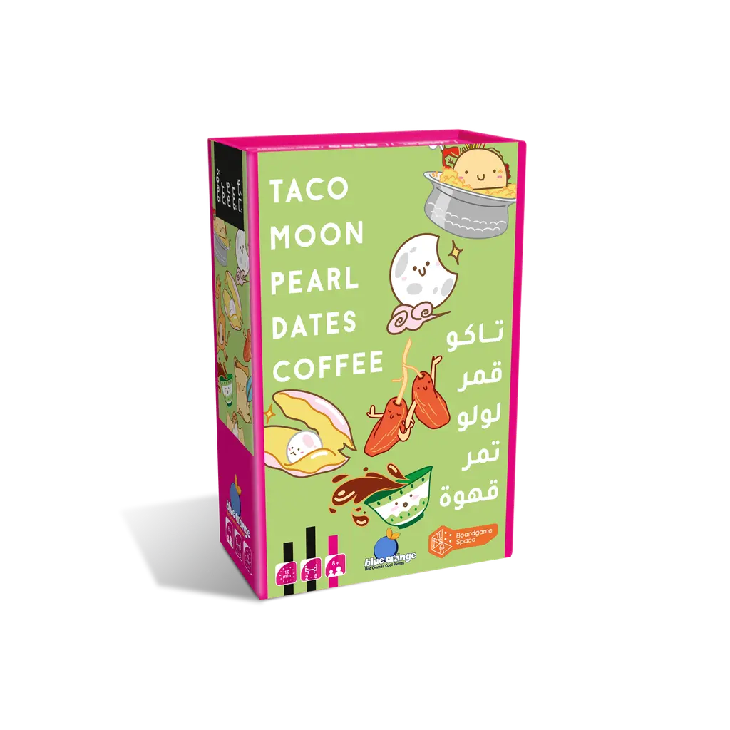 Taco Moon Pearl Dates Coffee | Quick Party Card Game | Boardgame Space