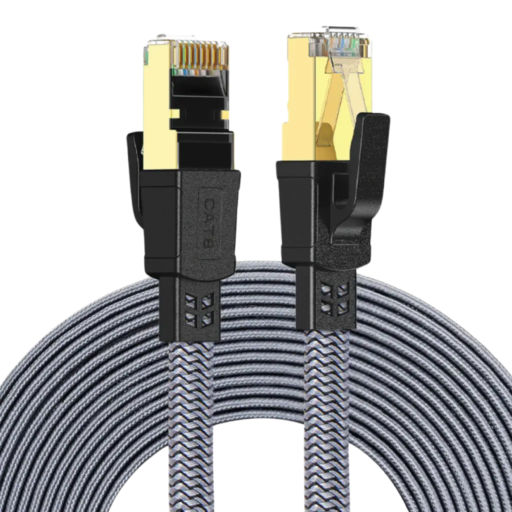 Twisted Minds Braided CAT8 FTP Flat Ethernet Cable 40Gbps - 3M