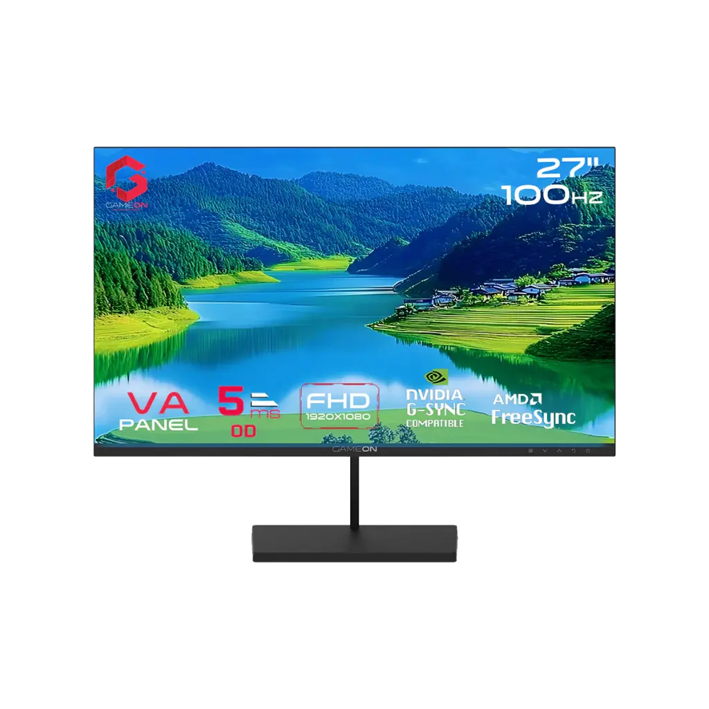 GAMEON GB27F100 Basic Series 27" FHD 100Hz  VA Panel Gaming Monitor - Black