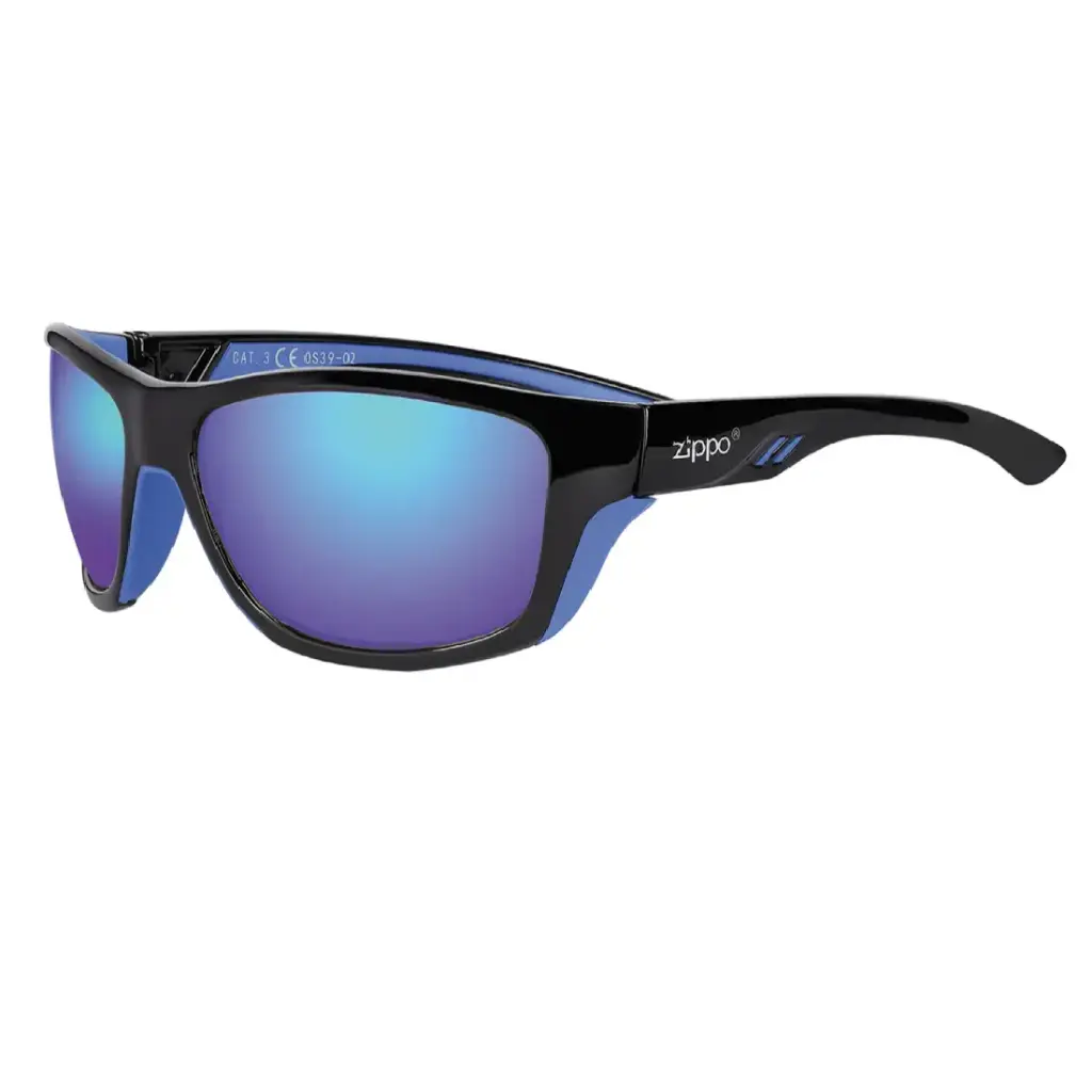 Zippo Sport Sunglasses – Full-Rim Wraparound Sport Frame – OS39-02