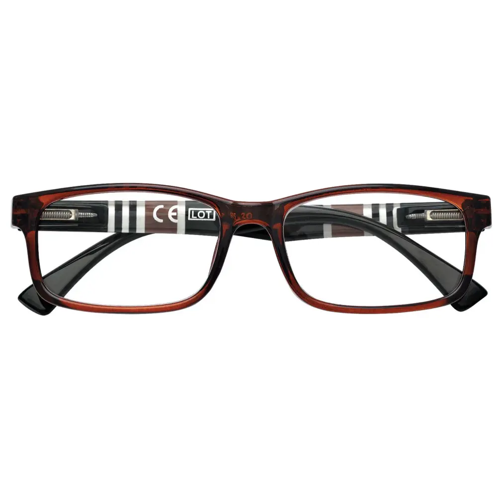 Zippo Reading Glasses – B25 Slim Fashion Brown Frame +1.00 – 31Z-B25-BRO100