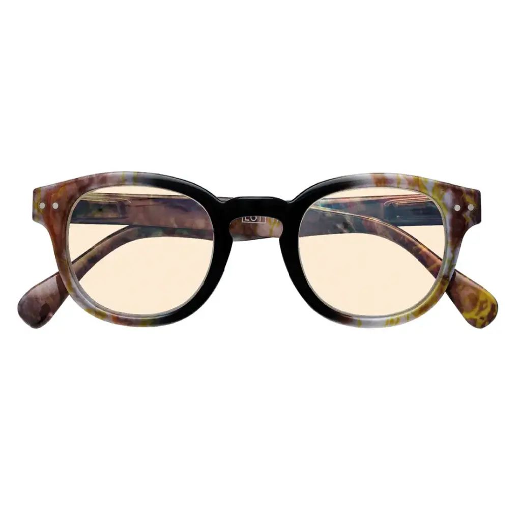 نظارة زيبو لحماية العين من الضوء الأزرق – إطار "Round" شفاف موديل BL6 بدون قوة (+0.00) – 31Z-BL6-ZERO