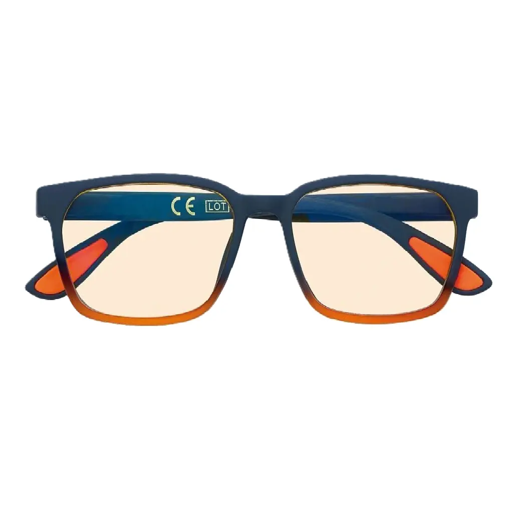 نظارة زيبو لحماية العين من الضوء الأزرق – إطار "Rectangle" شفاف موديل BL17 بدون قوة (+0.00) – 31Z-BL17-ZERO