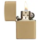 Zippo Windproof Lighter – Regular Brushed Brass – Series 204 – 204