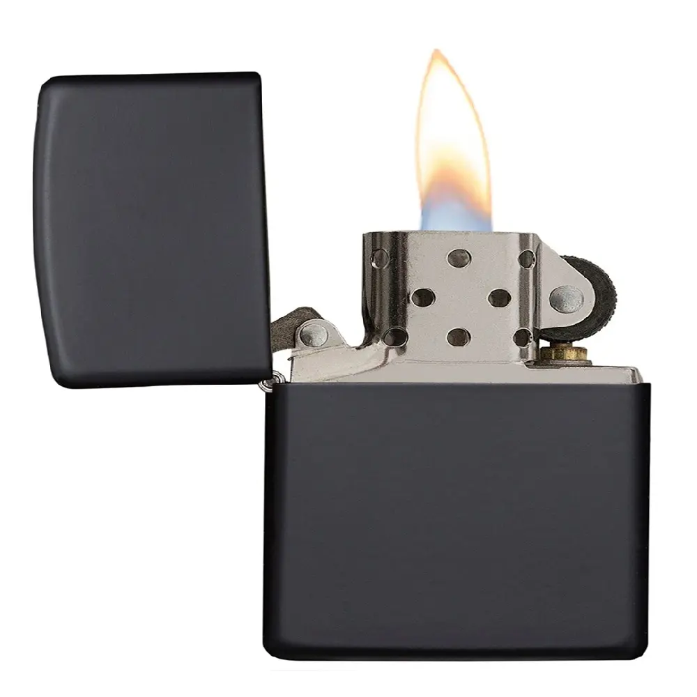 Zippo Windproof Lighter – Regular Black Matte – Series 218 – 218