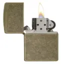 Zippo Windproof Lighter – Armor Regular Antique Brass – Series 201FB – 201FB