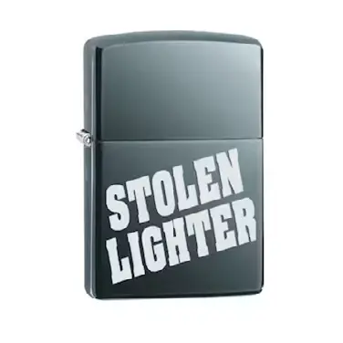 ولاعة زيبو مقاومة للرياح – كروم نحيف (Slim Chrome) بتصميم "الولاعة المسروقة" (Stolen Lighter) – 319762
