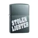 ولاعة زيبو مقاومة للرياح – كروم نحيف (Slim Chrome) بتصميم "الولاعة المسروقة" (Stolen Lighter) – 319762