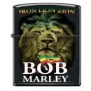 Zippo Windproof Lighter – Regular Black Matte – Bob Marley Lion Face – 218-CI404109