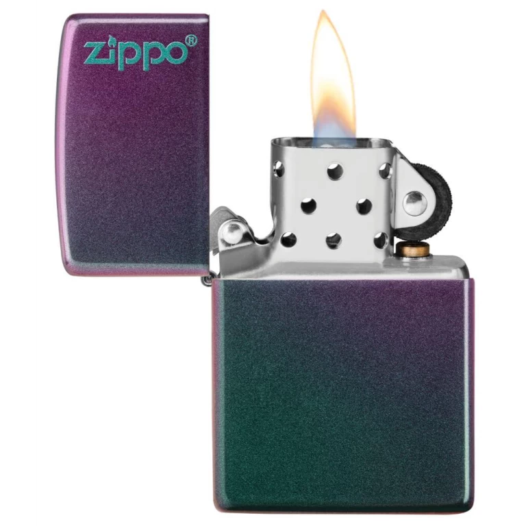 Zippo Windproof Lighter – Slim Chrome – Zippo Logo Design – 49146ZL
