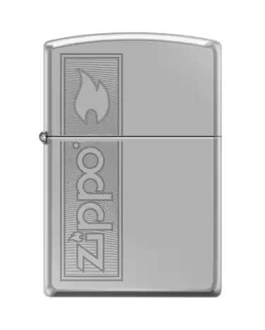 Zippo Windproof Lighter – Regular High Polish Chrome – Zippo Design – 250-AE401308
