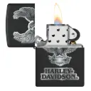 Zippo Windproof Lighter – Regular Black Matte – Harley-Davidson – 218-CI012845