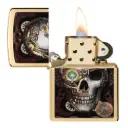 Zippo Windproof Lighter – Armor Brushed Brass – Anne Stokes Collection – 254B-CI406569