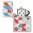 Zippo Windproof Lighter – Regular Street Chrome – Geometric Design – 48712-205