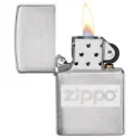 Zippo Lighter Gift Set – Lighter & Hip Flask Set – Brushed Chrome Zippo Design – 49358-200