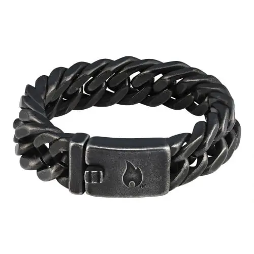 Zippo Antique Stainless Steel Bracelet 22cm – Vintage Link Chain (2006337)