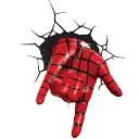 إضاءة يد سبايدر مان مارفل ثلاثية الأبعاد من ذا سورس