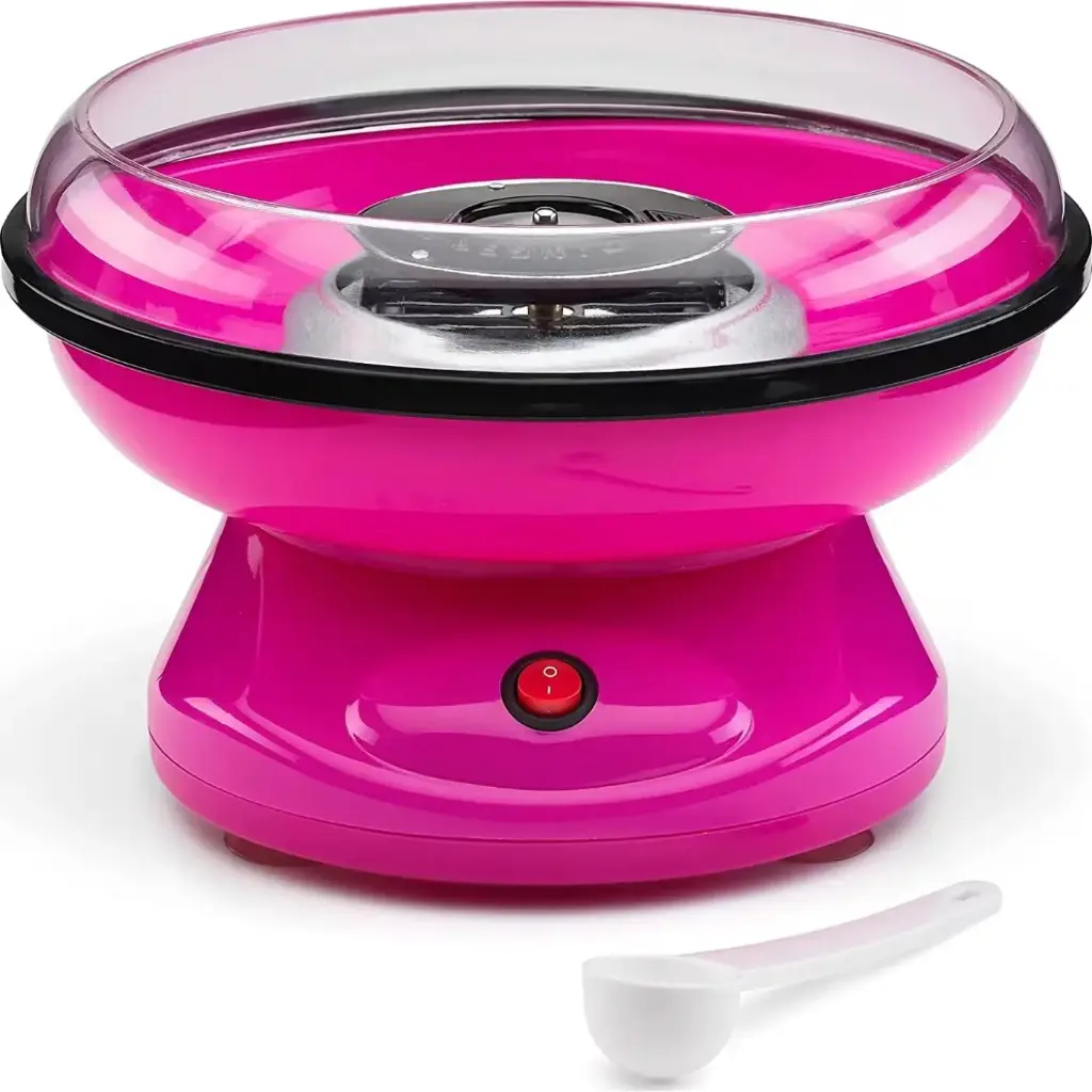 آلة صنع غزل البنات باللون الوردي من ذا سورس - قابس بريطاني