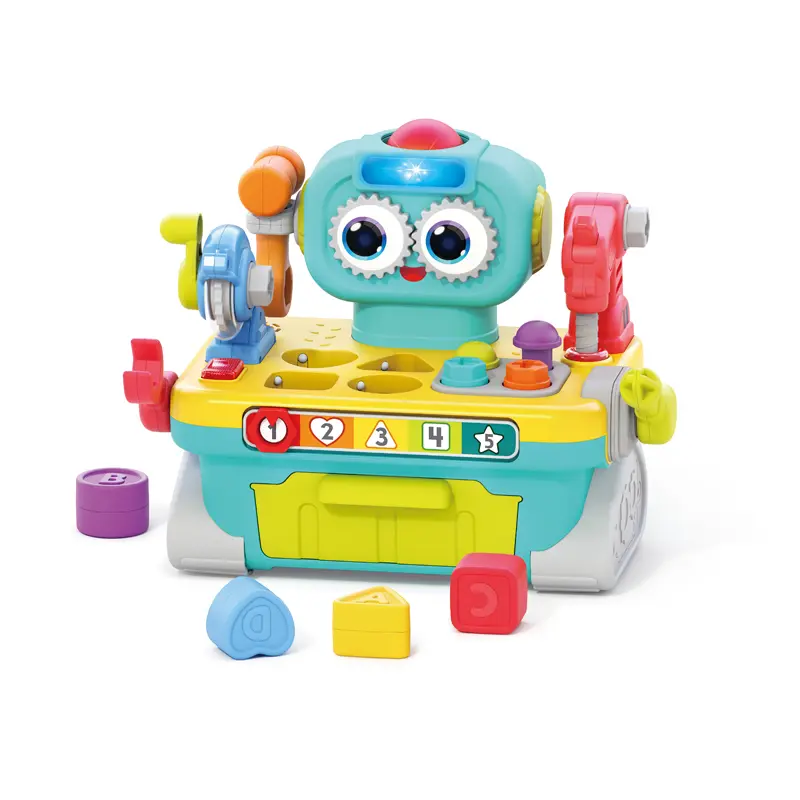 طاولة عمل الروبوت 9 في 1 للأطفال الصغار من هولا