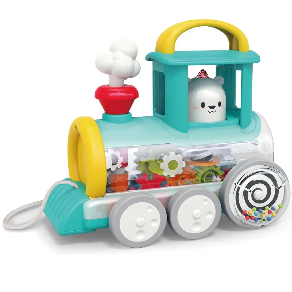 لعبة قطار السحب من هولا - اللون الأصفر