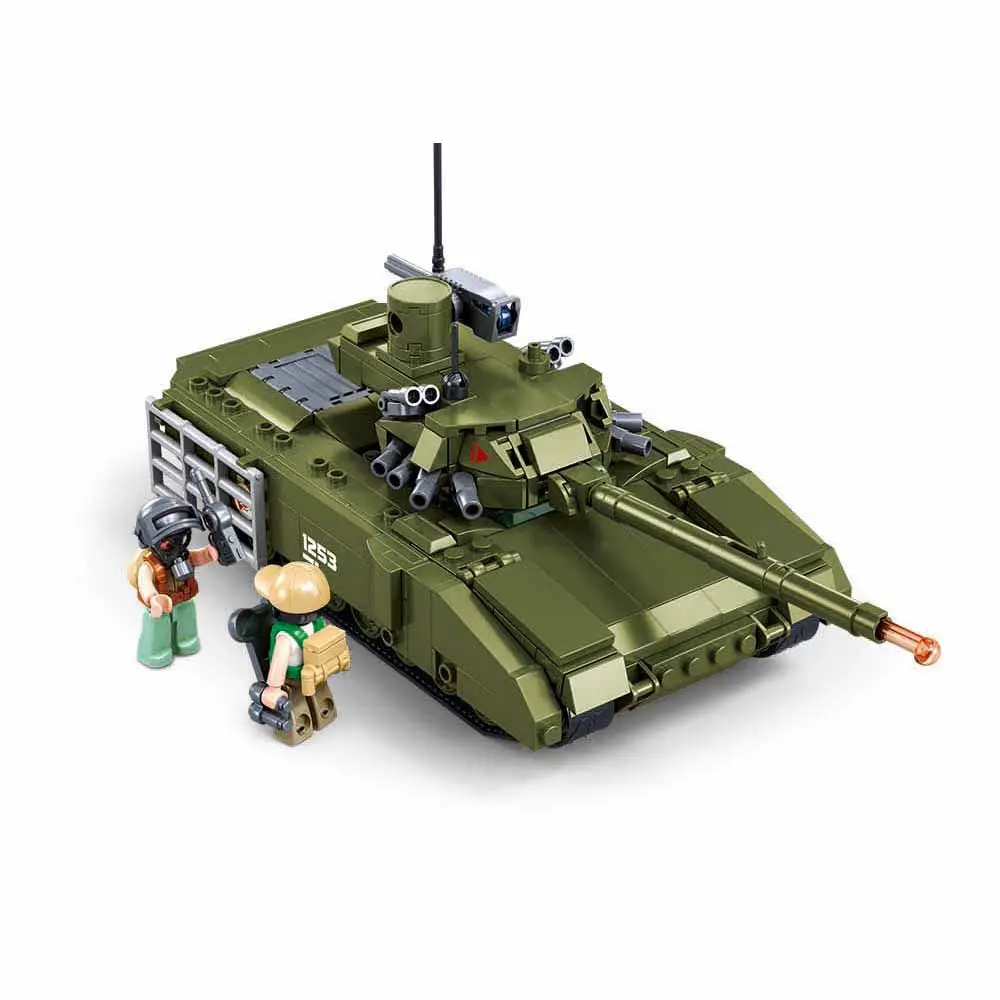 Sluban Army T-14S Armata Tank Building Set - 319 Pieces