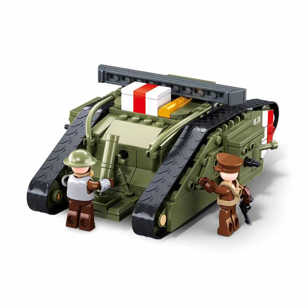 Sluban Army WWI Mark V Tank Offensive Action - 516 Pieces