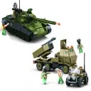 مجموعة مكعبات بناء عملية المطاردة والقضاء (غارة) من جيش سلوبان - 557 قطعة