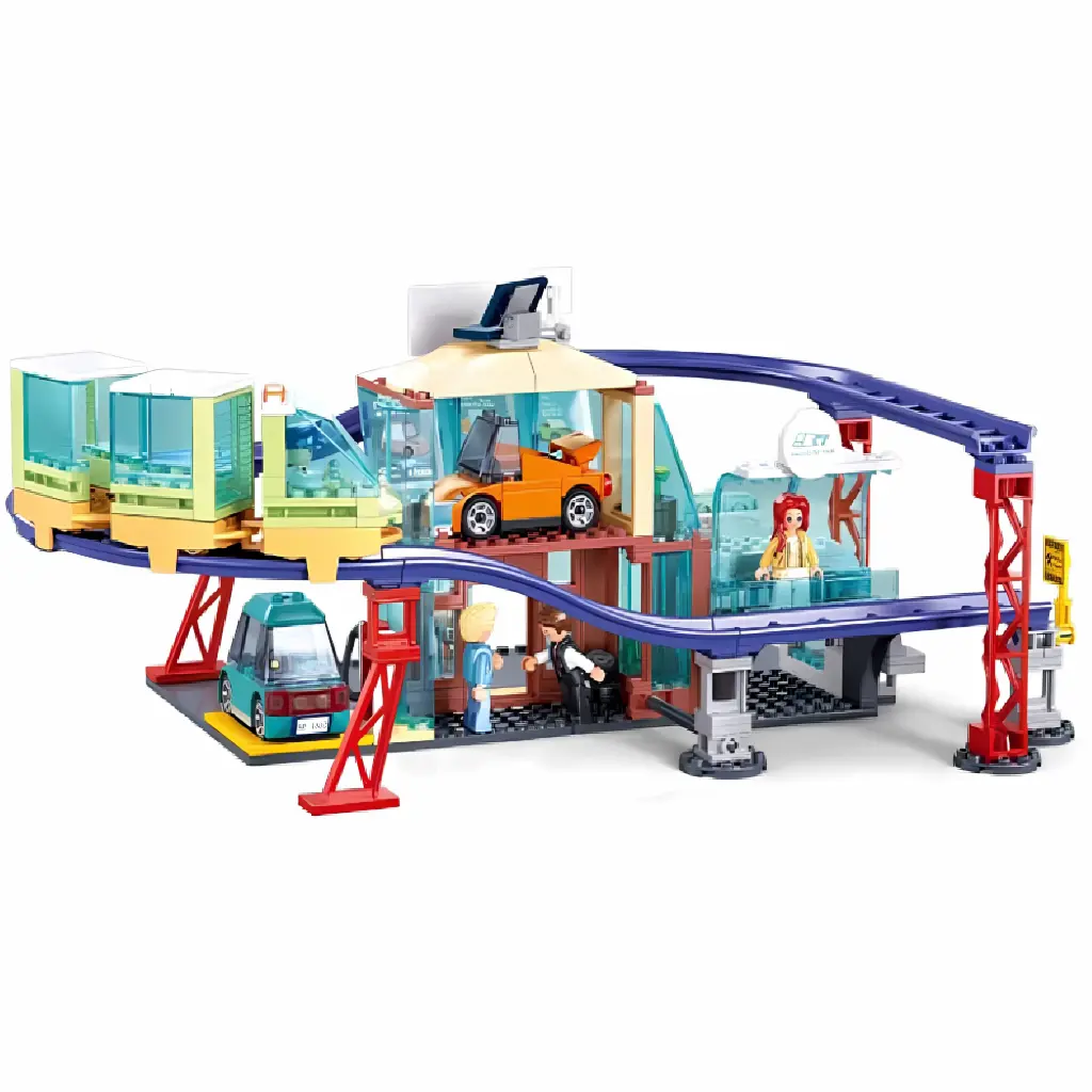 Sluban Metropolis New Energy Vehicle 4S Store - 371 Pieces