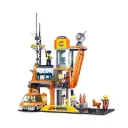 مجموعة مكعبات بناء مقر الإنقاذ من سلسلة متروبوليس سلوبان - 407 قطع