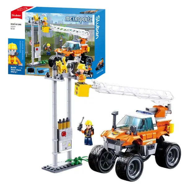 مجموعة مكعبات بناء مركبة الإنقاذ من سلسلة متروبوليس سلوبان - 272 قطعة