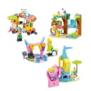 مجموعة مكعبات بناء تشكيلة الفتيات (متروبوليس سلوبان) - 4 أنواع (منصة عرض مكونة من 8 علب)