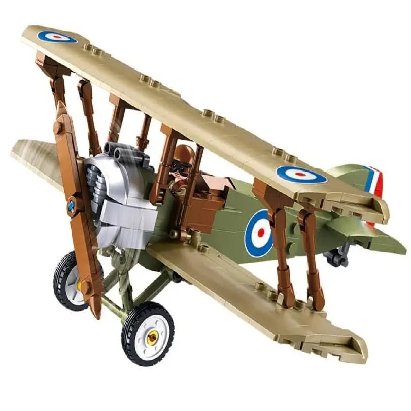 مجموعة مكعبات بناء طائرة سوبويث كاميل (Sopwith Camel) بمقياس 1/35 من سلوبان موديل بريكس - 293 قطعة
