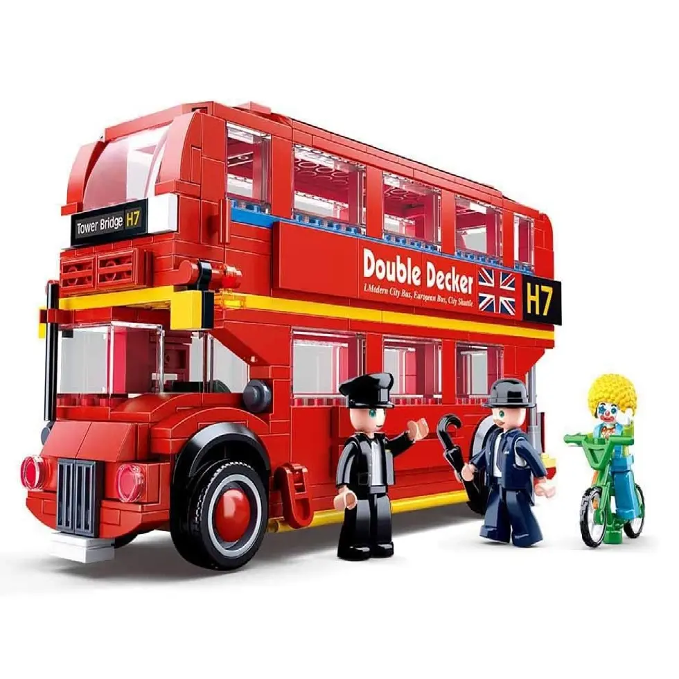 مجموعة مكعبات حافلة لندن ذات الطابقين من سلوبان - 382 قطعة